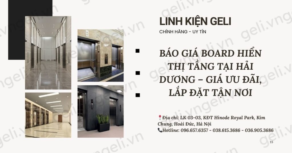 Báo giá board hiển thị tầng tại Hải Dương – Giá ưu đãi, lắp đặt tận nơi