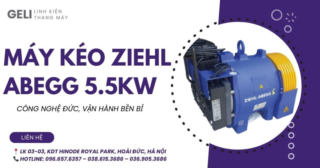Máy kéo Ziehl Abegg 5.5kW – Công nghệ Đức, vận hành bền bỉ